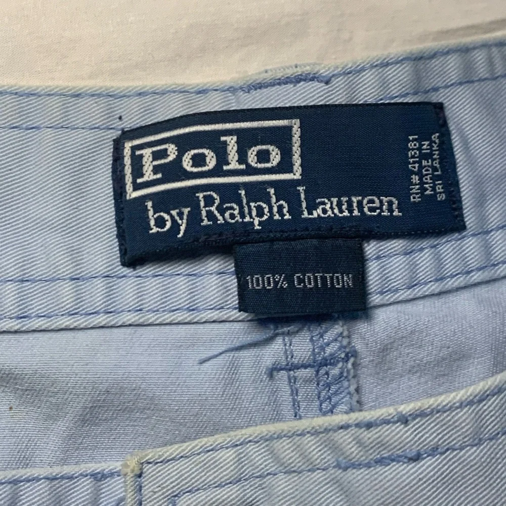 Vintage 90s Ralph Lauren Faded Cargo Shorts Blue EUC‎